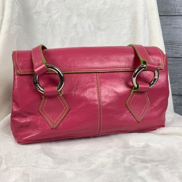 Franco Sarto Pink Purse w/ Green Accents - Picture 3 of 5